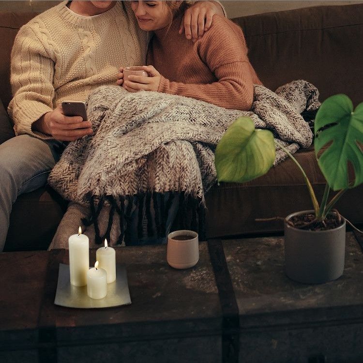 Sada svíček 50 mm (4 ks) – červená