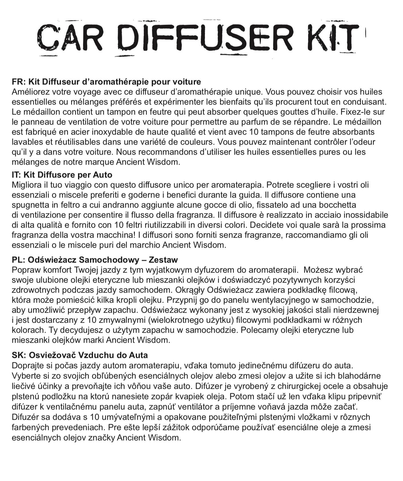 Autodifuzér – Kolo automobilu – 30 mm