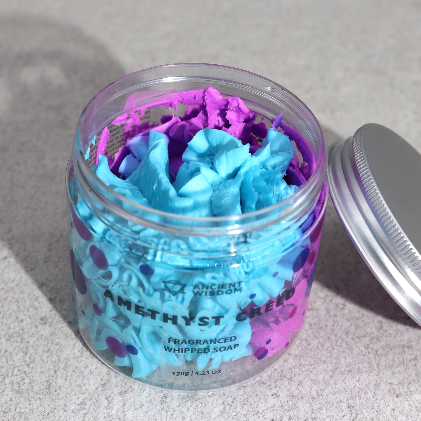 Šlehané krémové mýdlo – Amethyst Creed 120 g