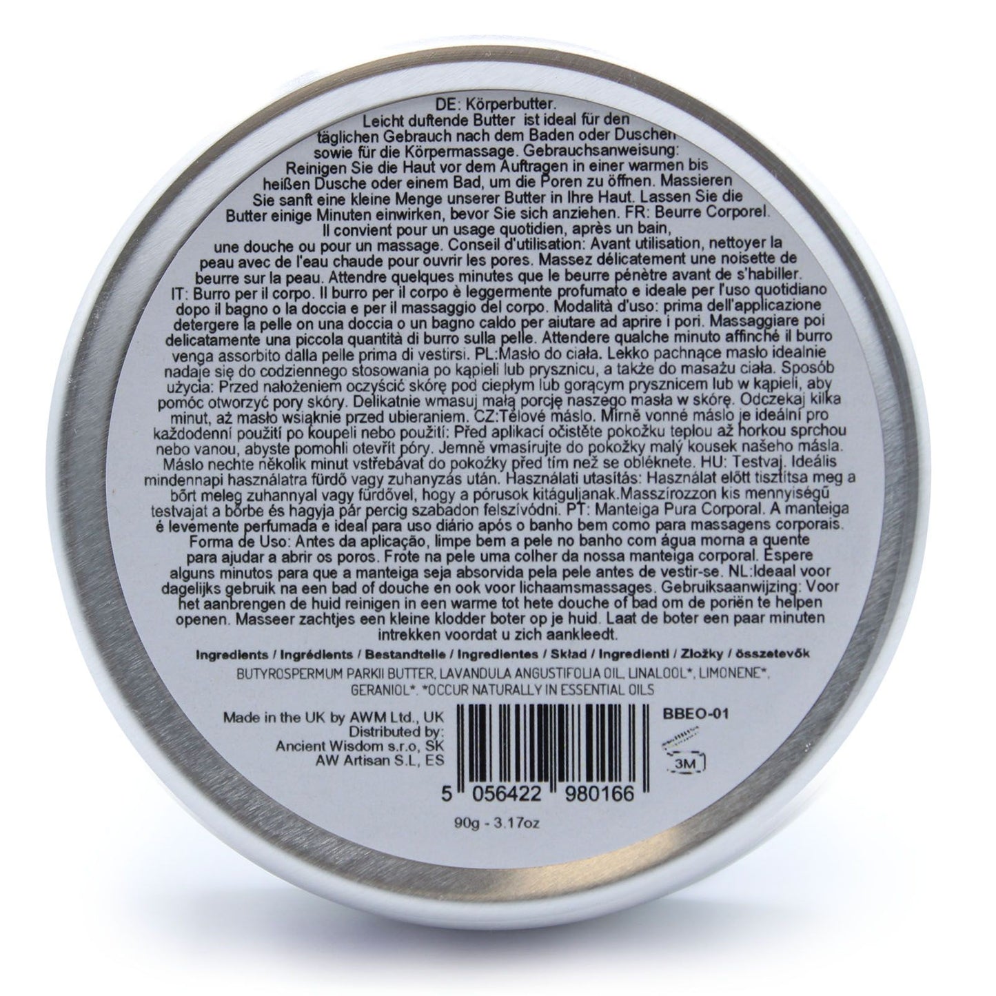 Aromaterapeutické bambucké máslo 90 g – levandule