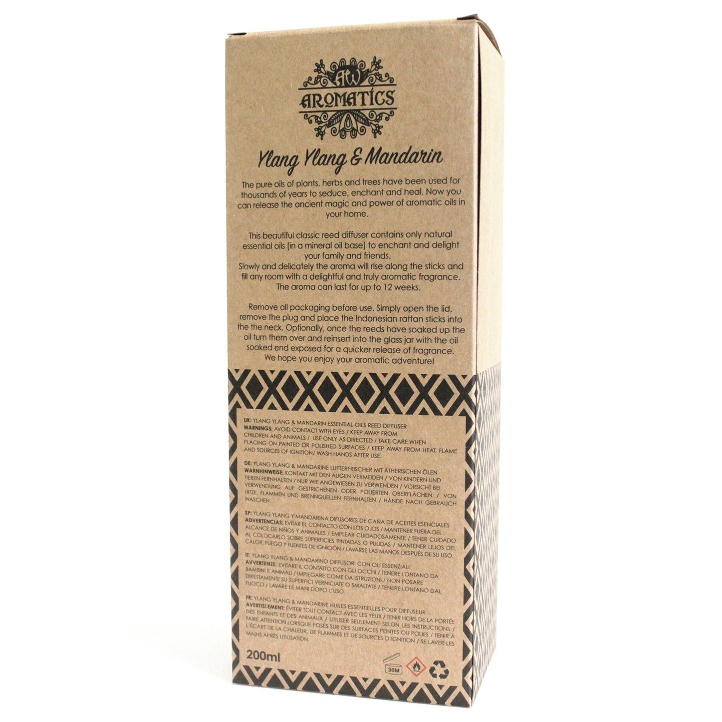 Aroma difuzér s esenciálními oleji Ylang-ylang & Mandarinka 200 ml