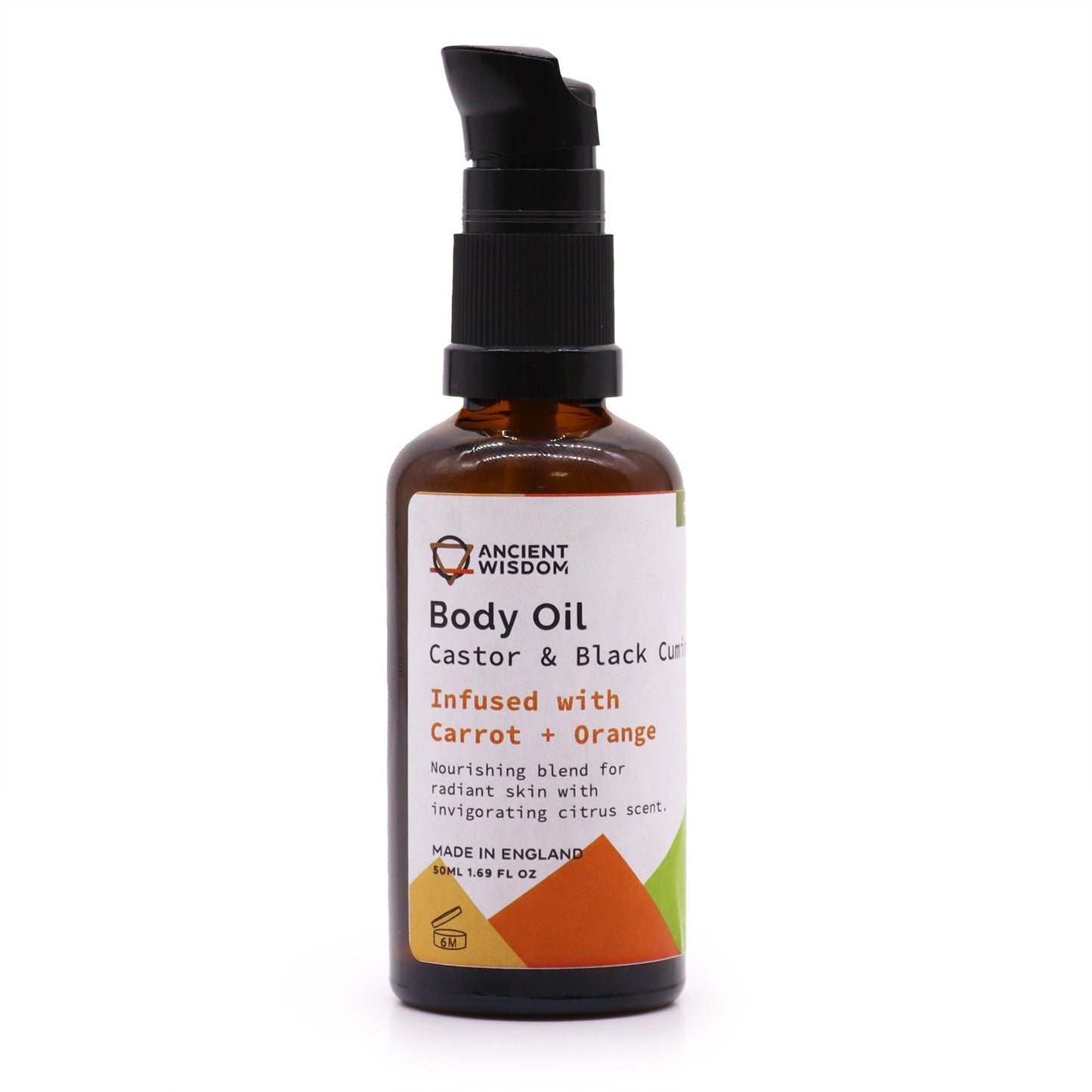 Organický tělový olej 50ml - mrkev a pomeranč
