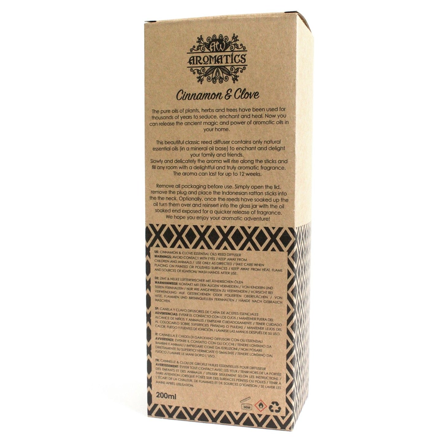 Aroma difuzér s esenciálními oleji Skořice & Hřebíček 200 ml
