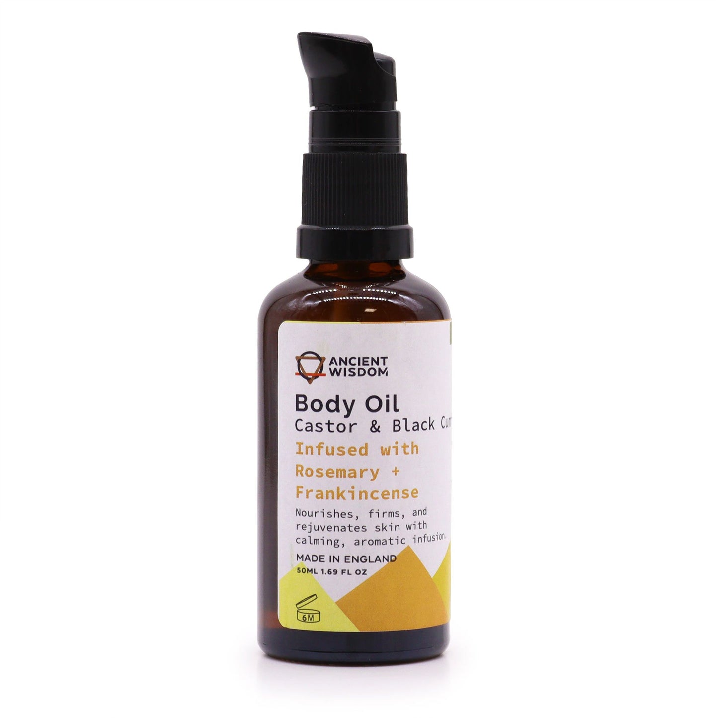 Organický tělový olej 50ml - rozmarýn a kadidlo
