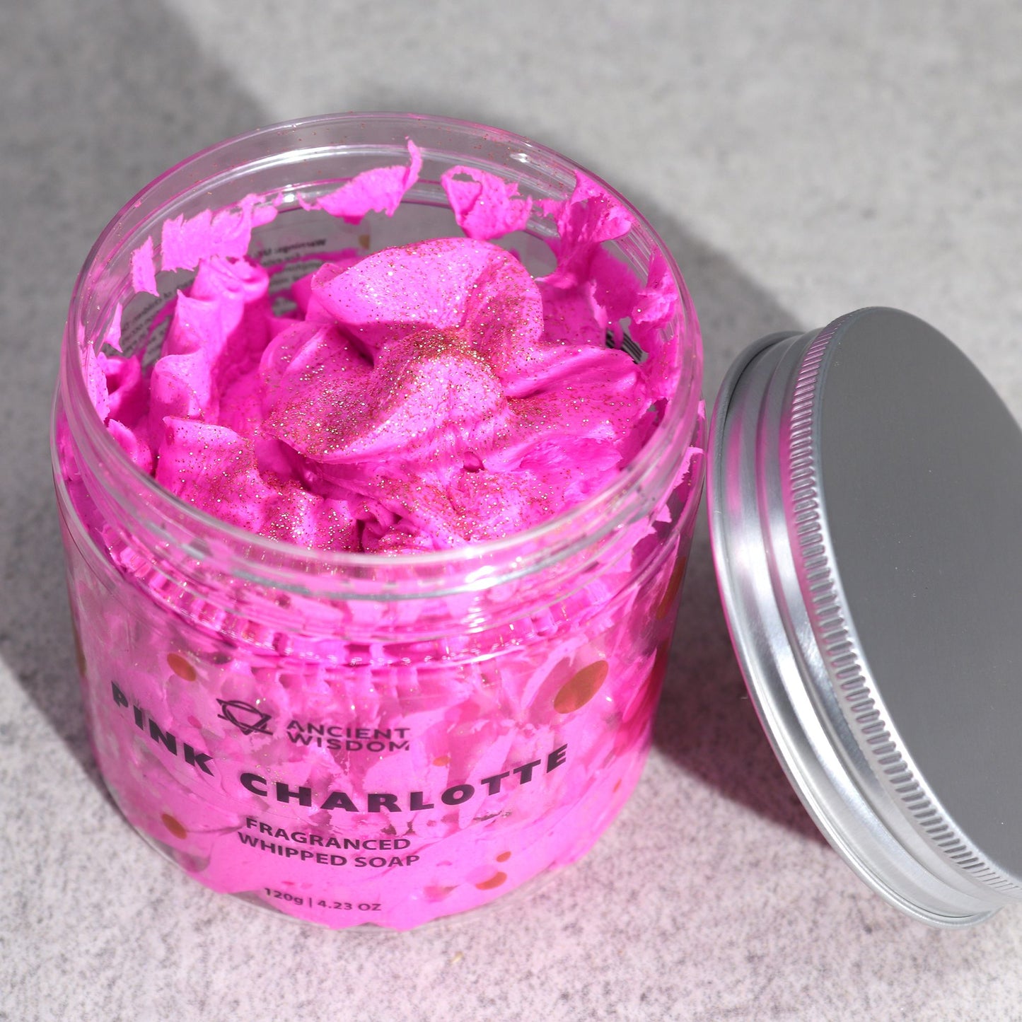 Šlehané krémové mýdlo – Pink Charlotte 120 g