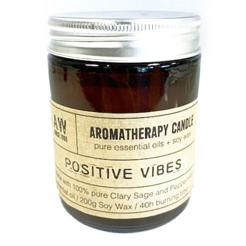 Aromaterapeutická sójová svíčka 200 g – Positive Vibes