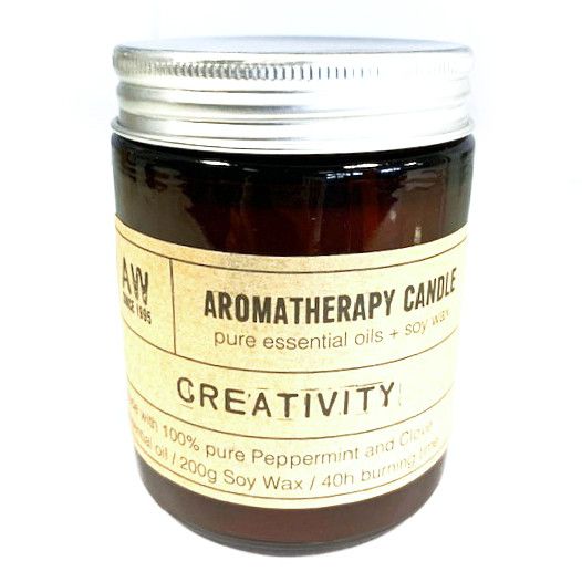 Aromaterapeutická sójová svíčka 200 g – Creativity