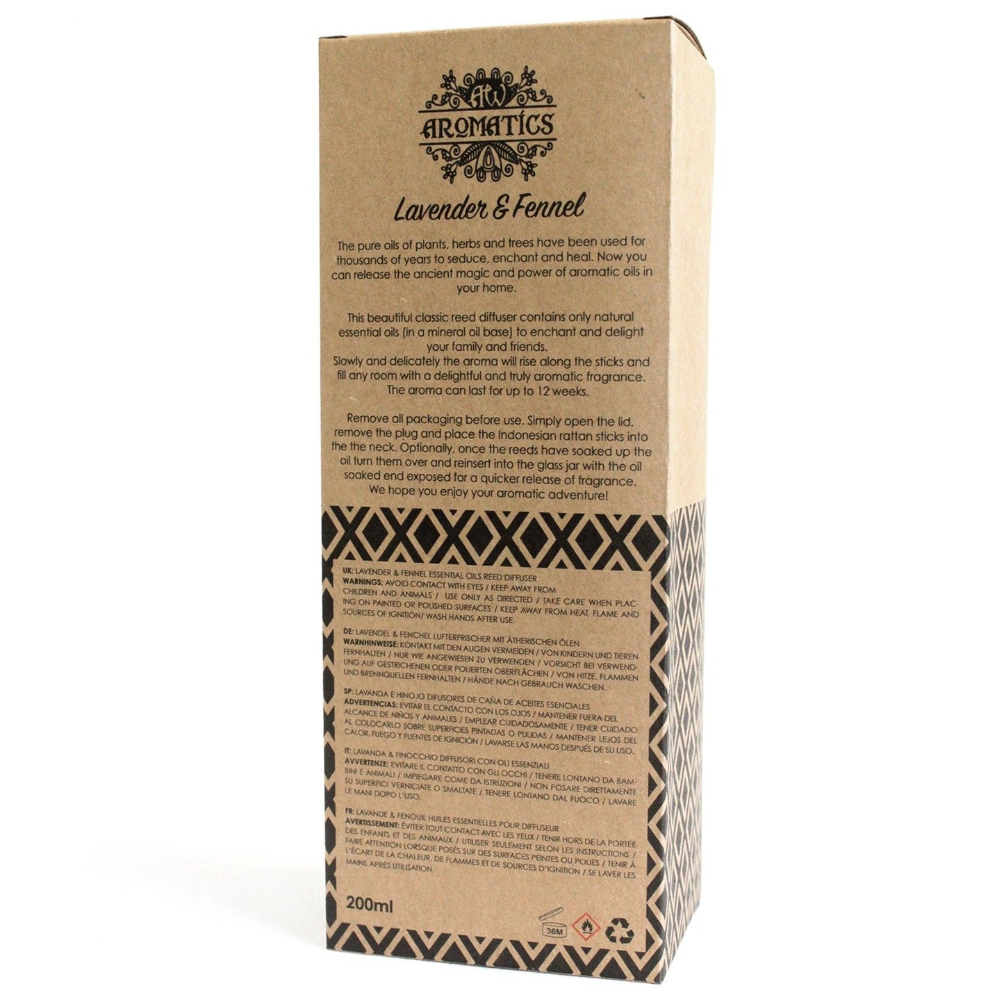 Aroma difuzér s esenciálními oleji Levandule & Fenykl 200 ml