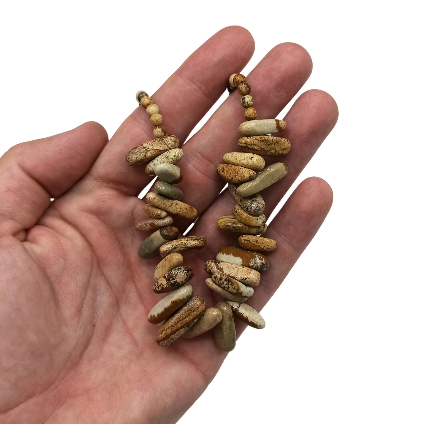 Náhrdelník s podlouhlým kamenem – Mapový kámen (africký tyrkys)