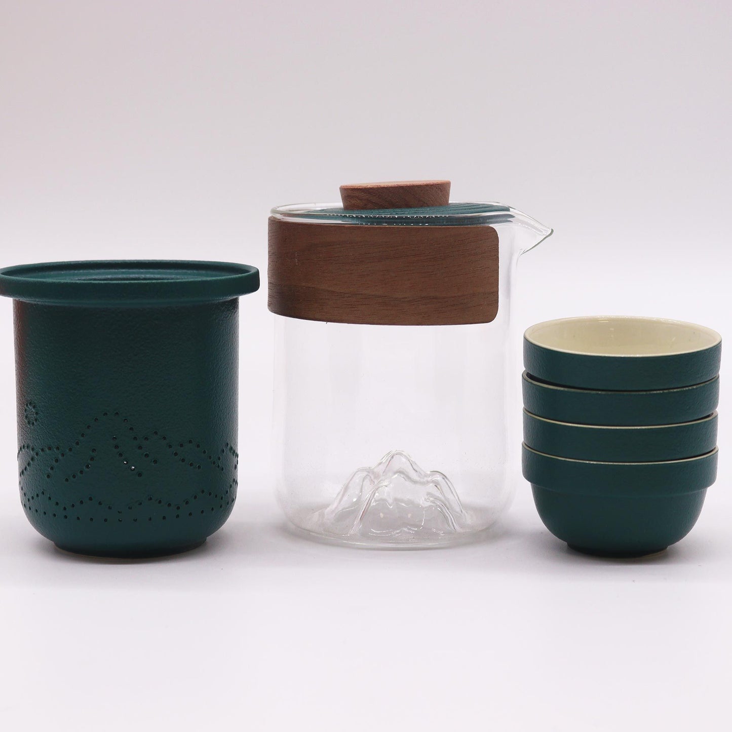 Set cestovní čajové konvice Mountain – Čtyři přátelé – cestovní balení
