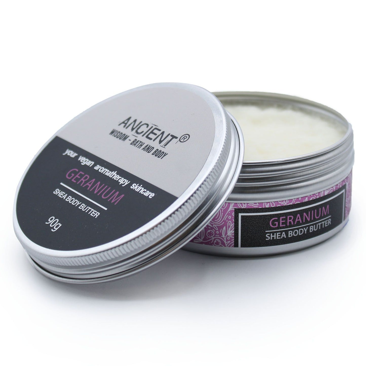 Aromaterapeutické bambucké máslo 90 g – geránium