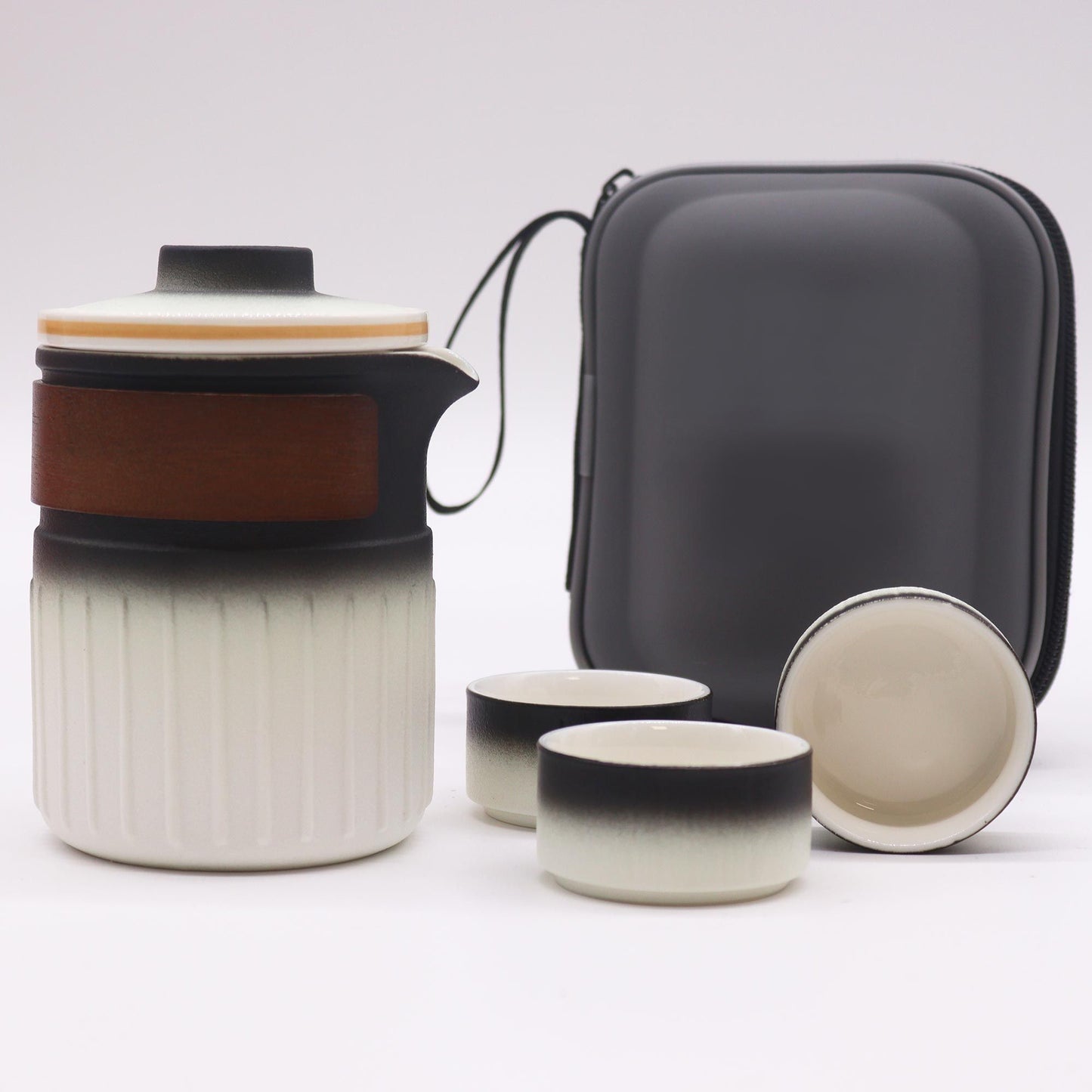 Set cestovní keramické konvice – Tři přátelé – cestovní balení