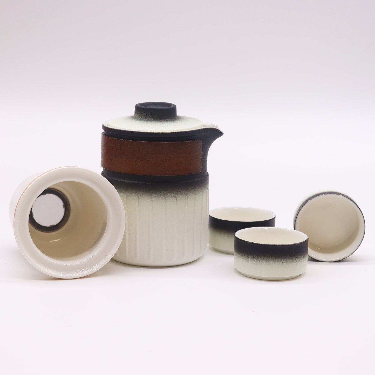 Set cestovní keramické konvice – Tři přátelé – cestovní balení