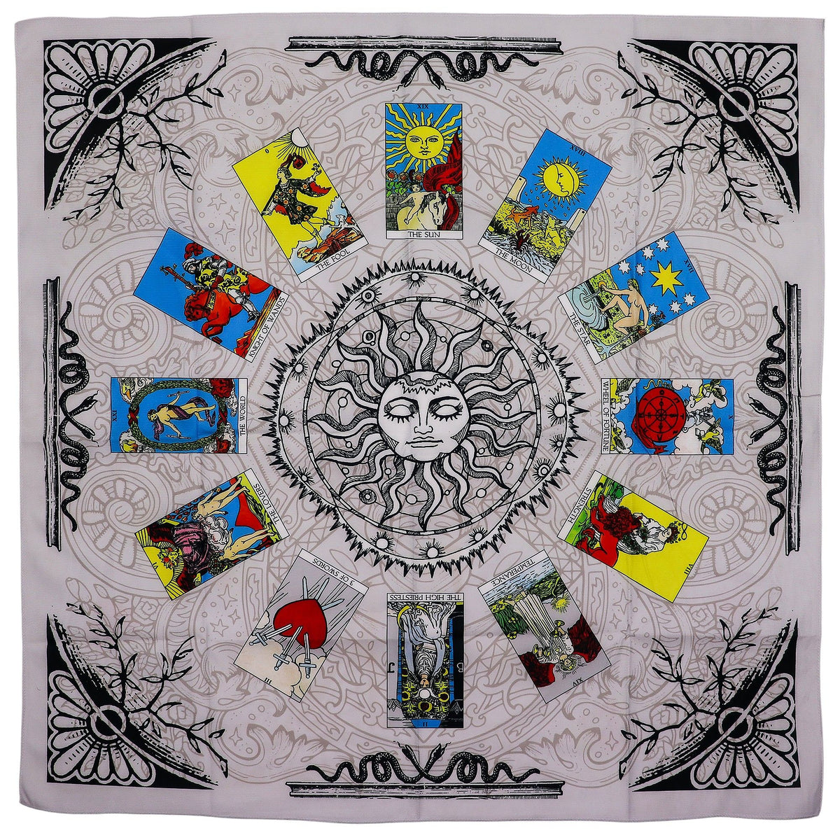 Podložka na výklad karet – Strom života, 75 × 75 cm
