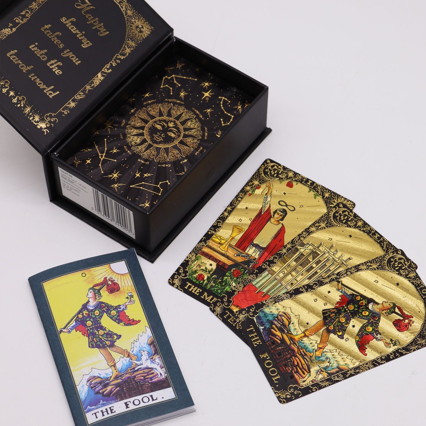 Tarot se zlatou fólií – Ať magie začne – dárková krabička
