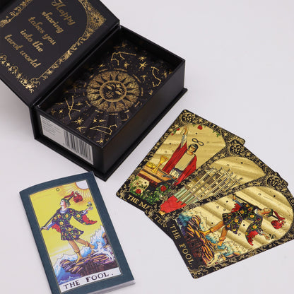Tarot se zlatou fólií – Ať magie začne – dárková krabička