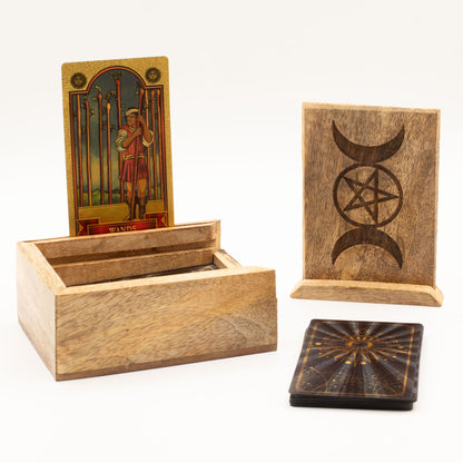 Malá krabička na tarot se stojánkem