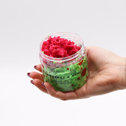 Šlehané krémové mýdlo Jahoda & kiwi, 120 g