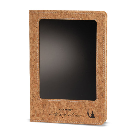 Zápisník pro vaše myšlenky A5 s LCD panelem – korkový vzhled
