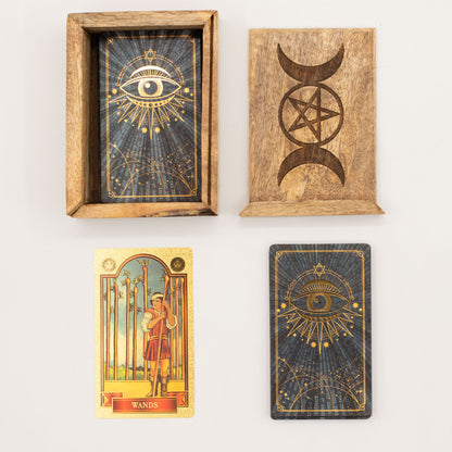 Malá krabička na tarot se stojánkem