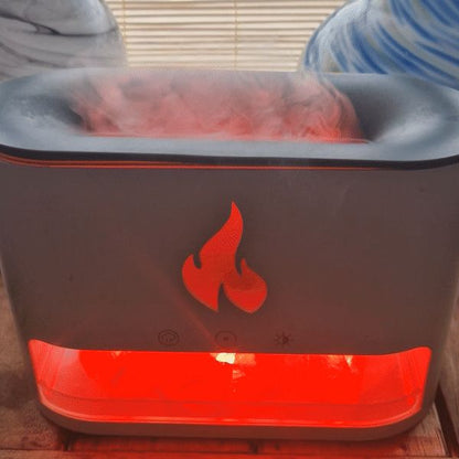 Blaze Aroma Diffuser - Himalayan Salt Chamber - USB-C - Flame Effect (Salt included)