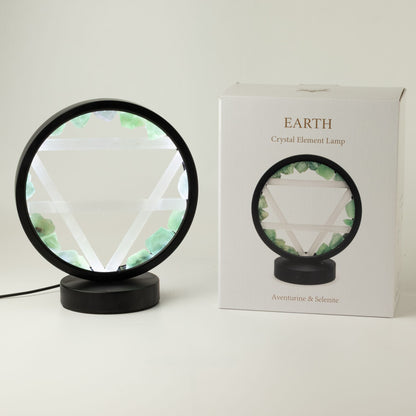 Dekorativní lampa Halo – aventurín a selenit · Země