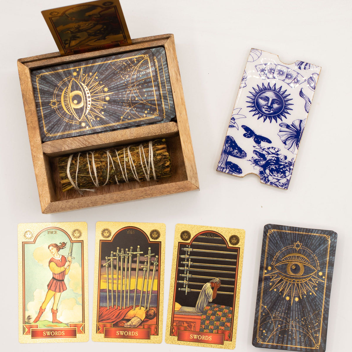 Krabička na tarot se dvěma přihrádkami