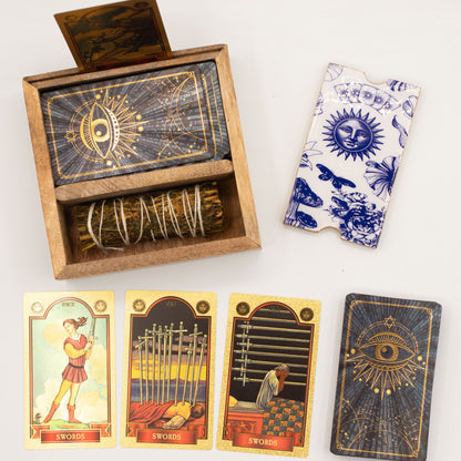 Krabička na tarot se dvěma přihrádkami