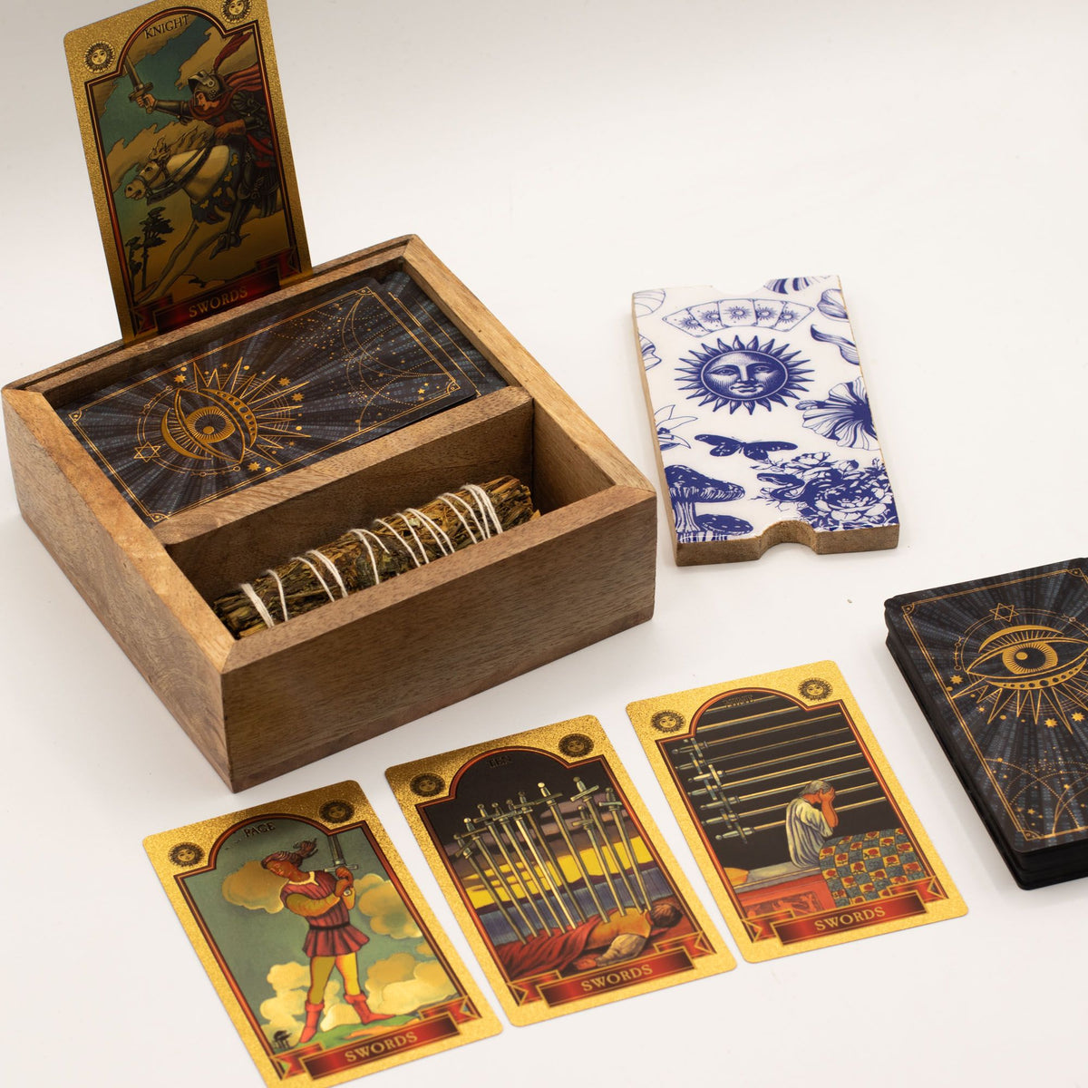 Krabička na tarot se dvěma přihrádkami