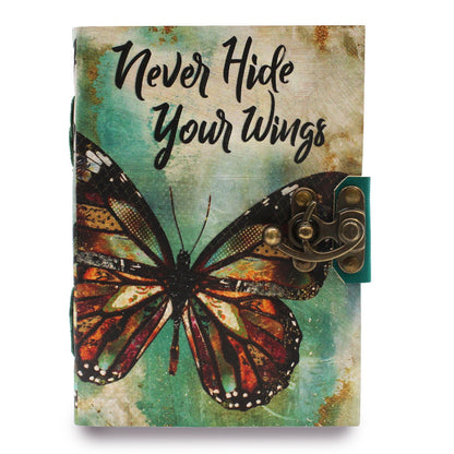 Kožený zápisník – Never Hide Your Wings