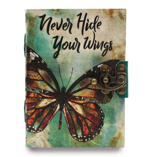 Kožený zápisník – Never Hide Your Wings