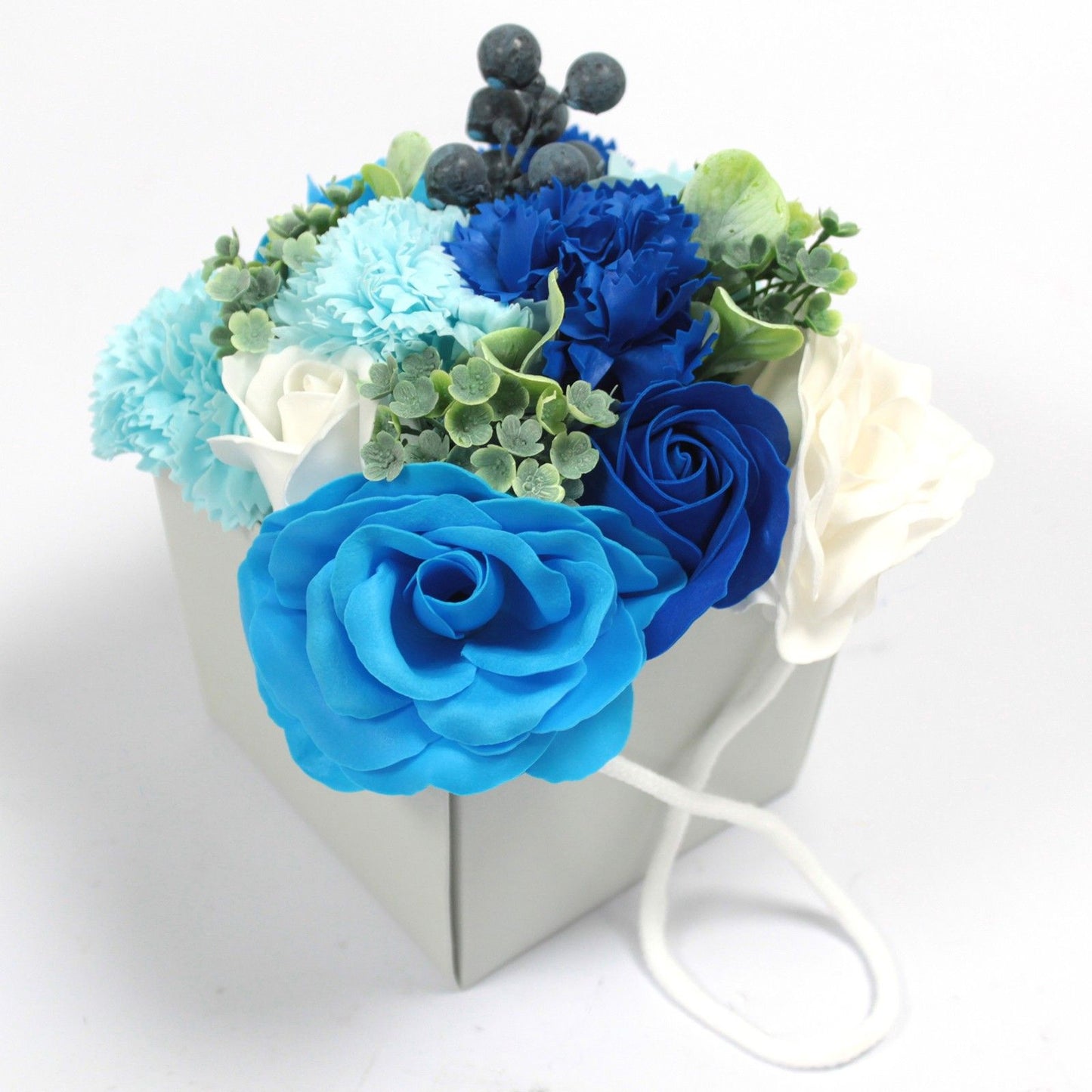 Soap Flower Bouqet - Blue Wedding - SPECIAL
