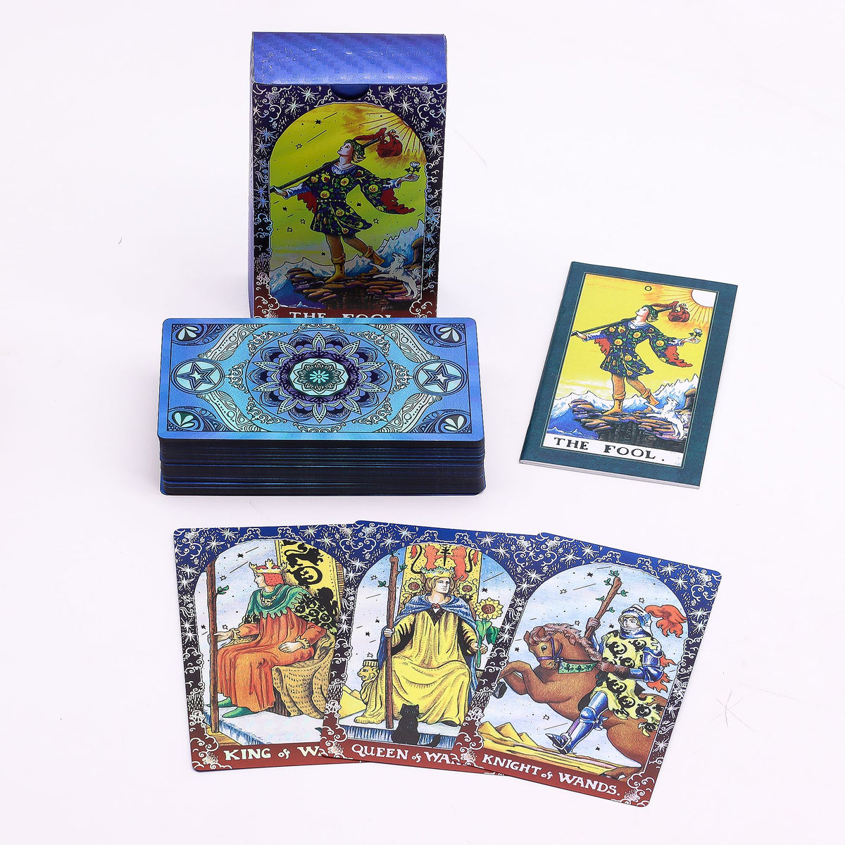 Tarotové karty Mandala s příručkou – modrá
