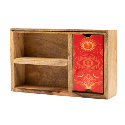 Krabička na tarot se třemi přihrádkami