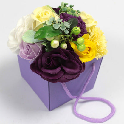 Soap Flower Bouqet - Purple Flower Garden - SPECIAL