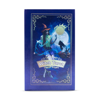 Tarotové karty Witch Tarot s příručkou – fialová