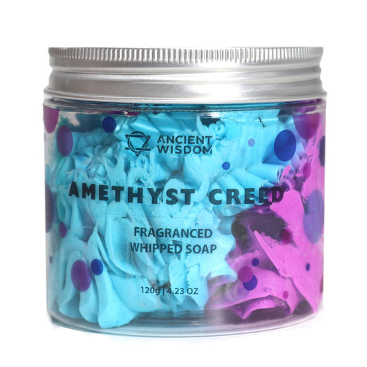 Šlehané krémové mýdlo – Amethyst Creed 120 g