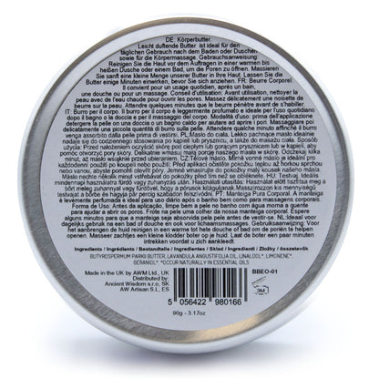 Aromaterapeutické bambucké máslo 90 g – levandule