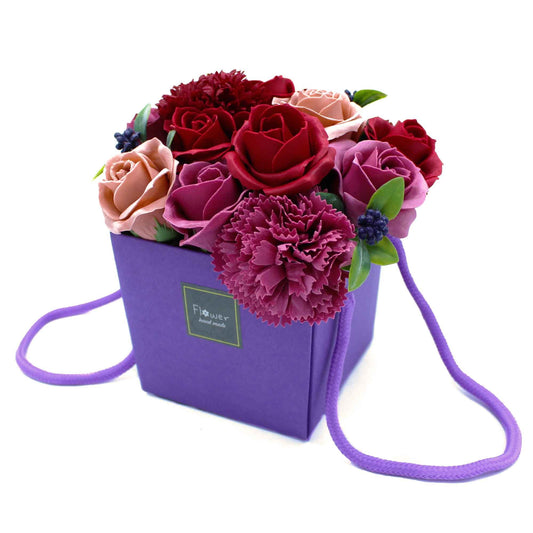 Soap Flower Bouqet - Purple Flower Garden - SPECIAL