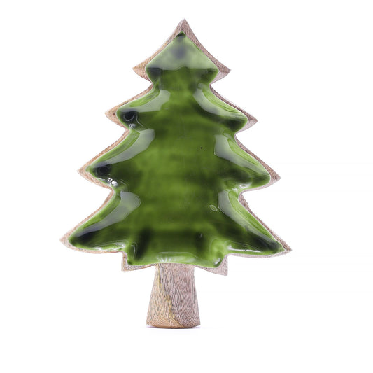 Smaltovaná Miska ve Tvaru Stromu 25x19cm