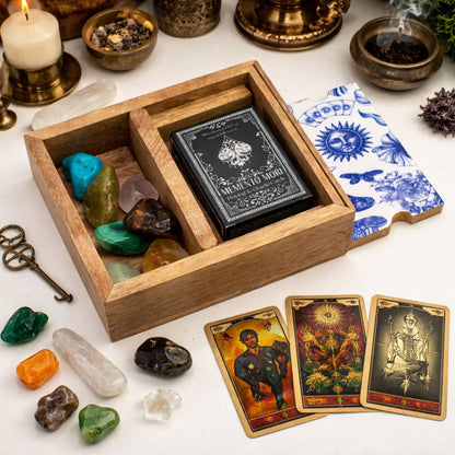 Krabička na tarot se dvěma přihrádkami