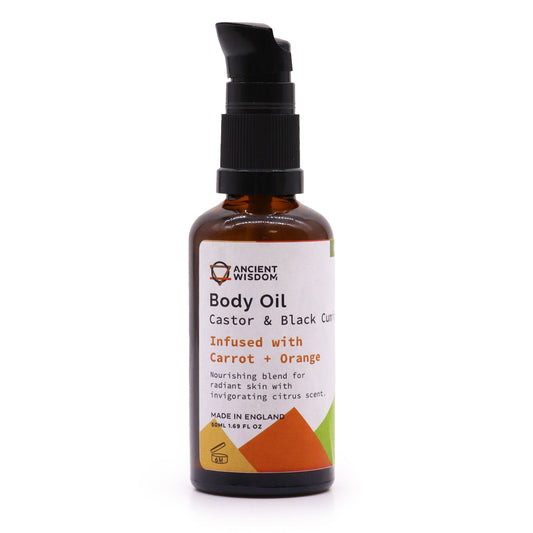 Organický tělový olej 50ml - mrkev a pomeranč