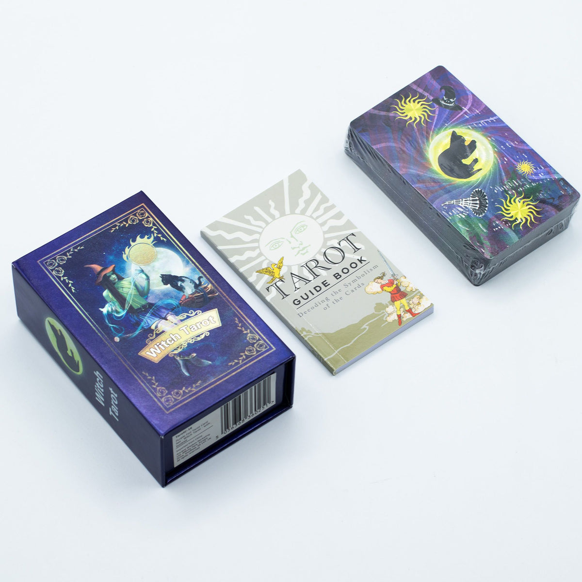 Tarotové karty Witch Tarot s příručkou – fialová