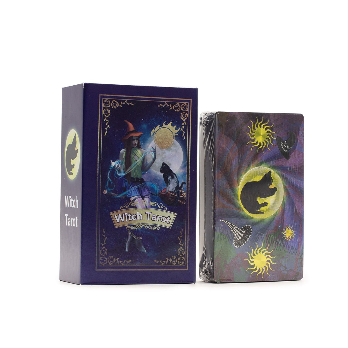 Tarotové karty Witch Tarot s příručkou – fialová