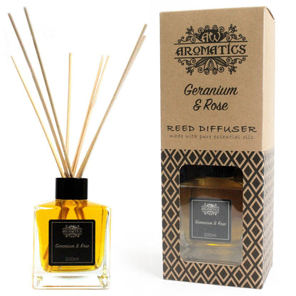 Aroma difuzér s esenciálními oleji Pelargonie & Růže 200 ml