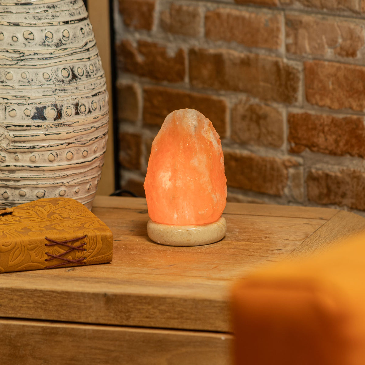 USB solná lampa, 11,5 cm – barevné světlo