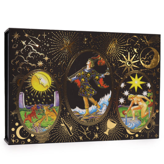 Tarot se zlatou fólií – Ať magie začne – dárková sada
