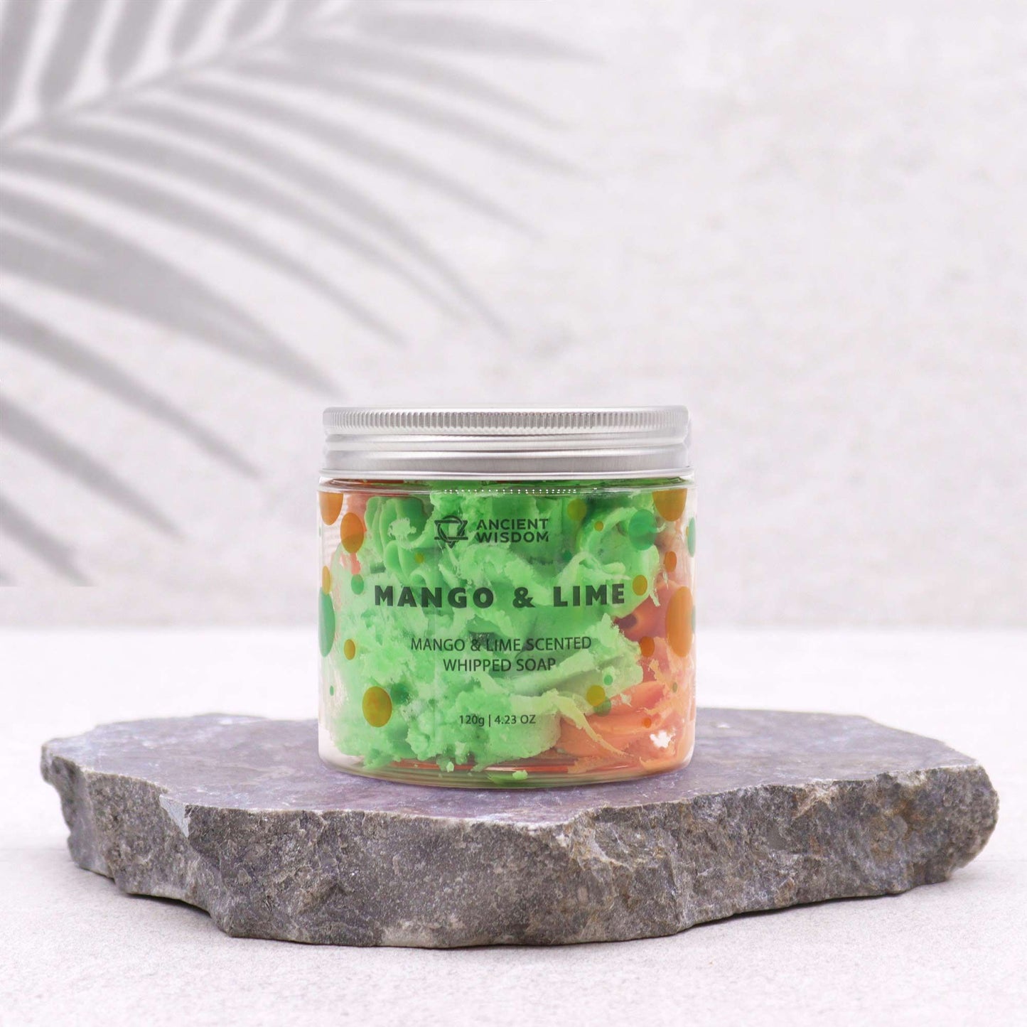 Šlehané krémové mýdlo Mango & limetka, 120 g.