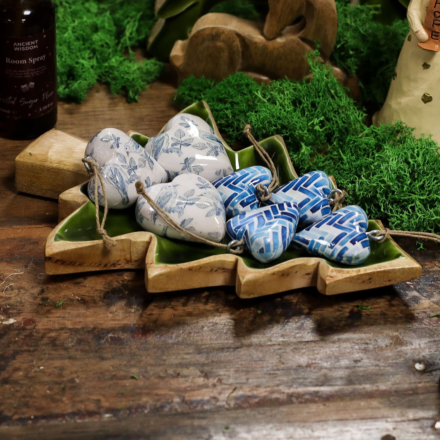 Smaltovaná Miska ve Tvaru Stromu 25x19cm