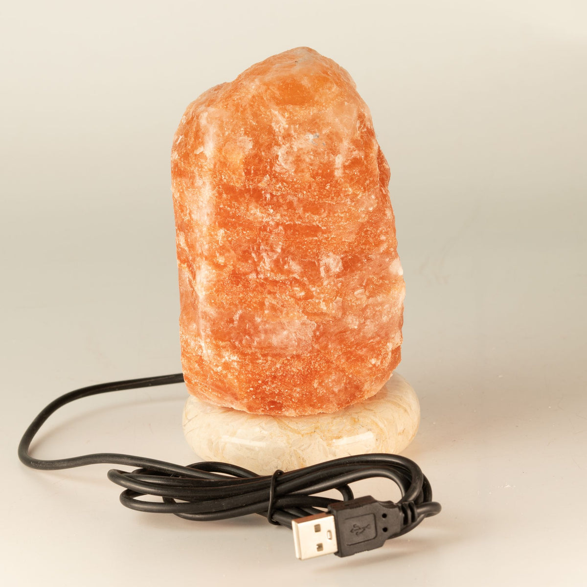 USB solná lampa, 11,5 cm – bílé světlo